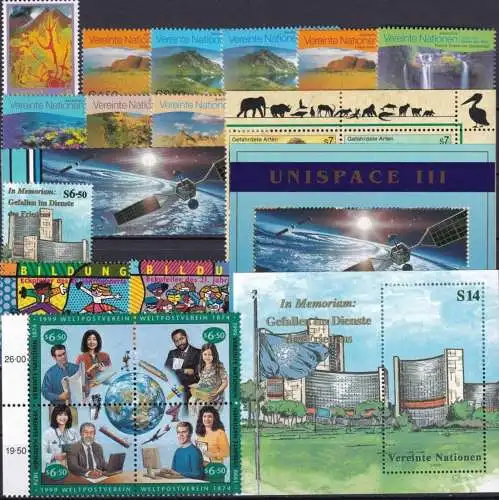 UNO WIEN 1999 Mi-Nr. 278-01 kompletter Jahrgang/complete year set ** MNH