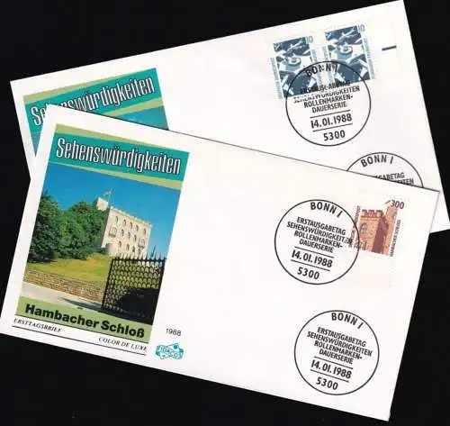 DEUTSCHLAND 1988 Mi-Nr. 1347/48 FDC