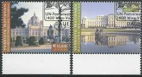 UNO WIEN 2003 Mi-Nr. 387/88 o used - aus Abo