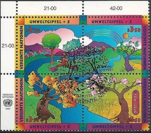 UNO WIEN 1997 Mi-Nr. 226/29 o used - aus Abo