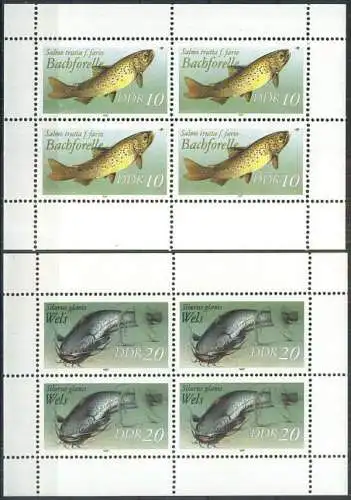 DDR 1987 Mi-Nr. 3096/97 Kleinbogen ** MNH