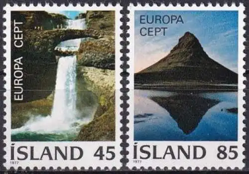 ISLAND 1977 Mi-Nr. 522/23 ** MNH