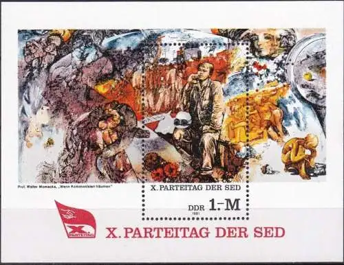 DDR 1981 Mi-Nr. Block 63 ** MNH