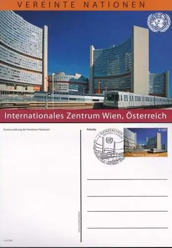 UNO WIEN 2009 Mi-Nr. P 18 Postkarte / Ganzsache o EST used