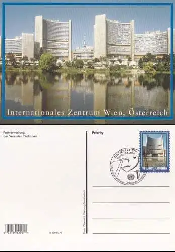 UNO WIEN 2004 Mi-Nr. P 16 Postkarte / Ganzsache o EST used