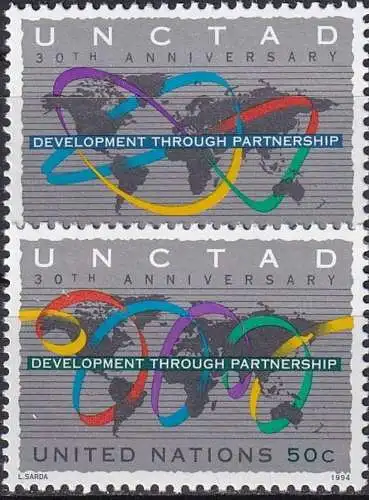 UNO NEW YORK 1994 Mi-Nr. 677/78 ** MNH