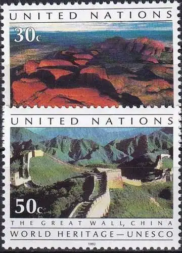 UNO NEW YORK 1992 Mi-Nr. 625/26 ** MNH