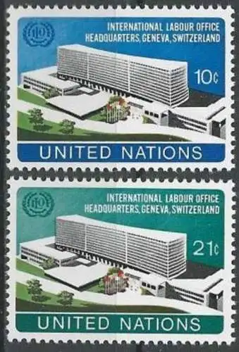 UNO NEW YORK 1974 Mi-Nr. 264/65 ** MNH