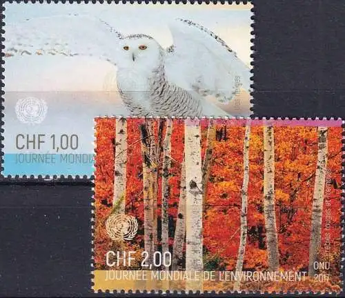 UNO GENF 2017 Mi-Nr. 1008/09 ** MNH