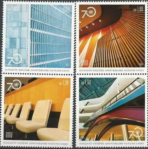 UNO GENF 2015 Mi-Nr. 932/35 ** MNH