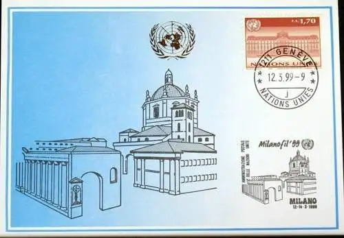 UNO GENF 1999 Mi-Nr. 297 Blaue Karte - blue card