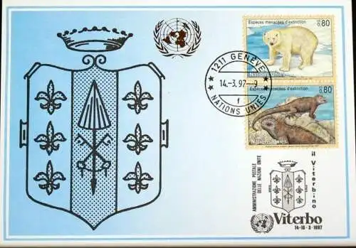 UNO GENF 1997 Mi-Nr. 276 Blaue Karte - blue card
