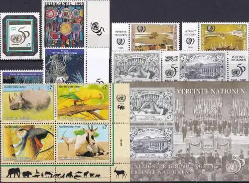 UNO WIEN 1995 Mi-Nr. 178-01 kompletter Jahrgang/complete year set ** MNH