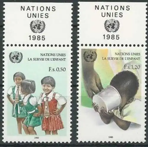 UNO GENF 1985 Mi-Nr. 135/36 ** MNH