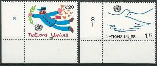 UNO GENF 1985 Mi-Nr. 131/32 ** MNH