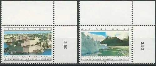 UNO GENF 1984 Mi-Nr. 122/23 ** MNH