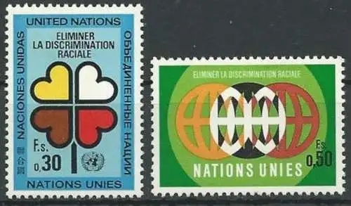 UNO GENF 1971 Mi-Nr. 19/20 ** MNH