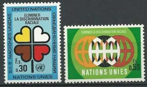 UNO GENF 1971 Mi-Nr. 19/20 ** MNH