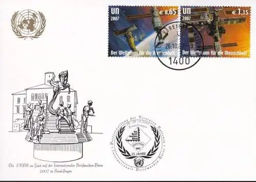 UNO WIEN 2007 Mi-Nr. WEISSE KARTE - BRIEFMARKEN-BÖRSE SINDELFINGEN 26.10.2007