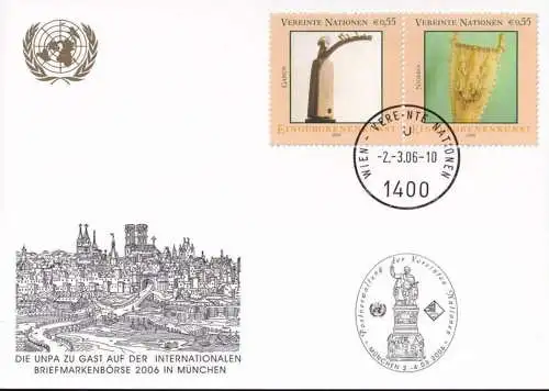 UNO WIEN 2006 Mi-Nr. 276 WEISSE KARTE - BRIEFMARKENBÖRSE MÜNCHEN 02.03.2006