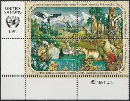 UNO NEW YORK 1991 Mi-Nr. 608/11 ** MNH