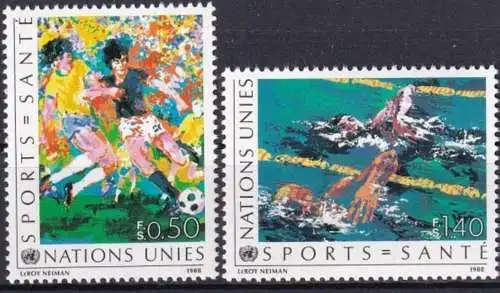 UNO GENF 1988 Mi-Nr. 169/70 ** MNH