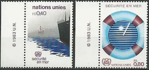 UNO GENF 1983 Mi-Nr. 112/13 ** MNH