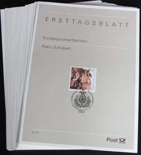 DEUTSCHLAND 1997 Mi-Nr. 1895-1964 ETB - kompletter Jahrgang Ersttagsblätter 1-46