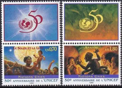UNO GENF 1996 Mi-Nr. 301/02 ** MNH