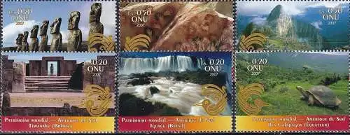 UNO GENF 2007 Mi-Nr. 577/82 ** MNH