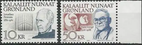 GRÖNLAND 1991 Mi-Nr. 221/22 ** MNH