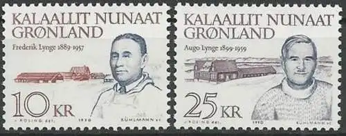 GRÖNLAND 1990 Mi-Nr. 209/10 ** MNH