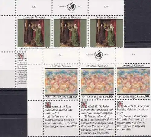 UNO GENF 1991 Mi-Nr. 208/09 ** MNH