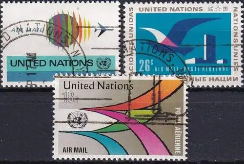 UNO NEW YORK 1974 Mi-Nr. 272/74 o used - aus Abo