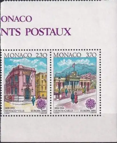 MONACO 1990 Mi-Nr. 1961/62 C ** MNH