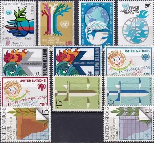 UNO NEW YORK 1979 Mi-Nr. 328-39 kompletter Jahrgang/complete year set ** MNH