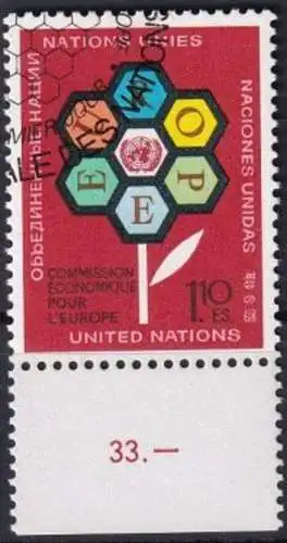 UNO GENF 1972 Mi-Nr. 27 o used - aus Abo