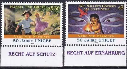 UNO WIEN 1996 Mi-Nr. 218/19 ** MNH