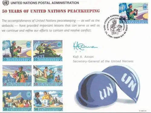 UNO NEW YORK 1998 Mi-Nr. 52 Erinnerungskarte - souvenir card