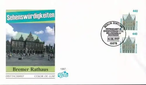 DEUTSCHLAND 1997 Mi-Nr. 1937 senkrechtes Paar FDC