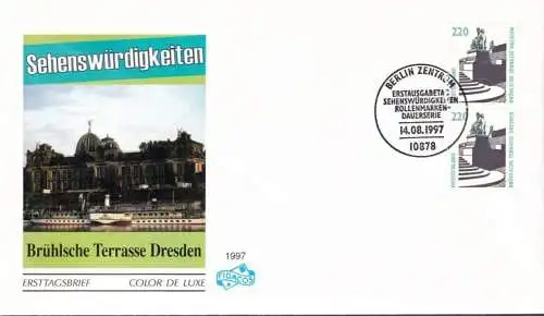 DEUTSCHLAND 1997 Mi-Nr. 1936 senkrechtes Paar FDC