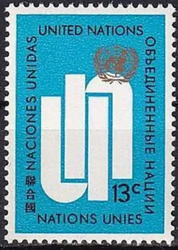 UNO NEW YORK 1969 Mi-Nr. 212 ** MNH