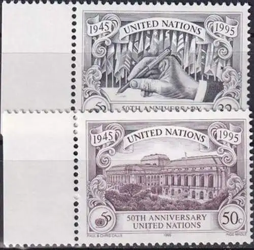 UNO NEW YORK 1995 Mi-Nr. 687/88 ** MNH