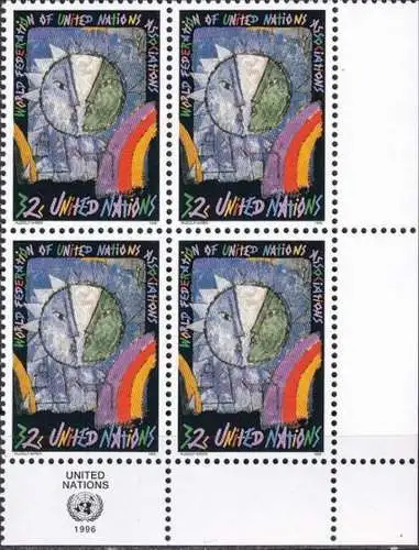 UNO NEW YORK 1996 Mi-Nr. 704 Viererblock ** MNH