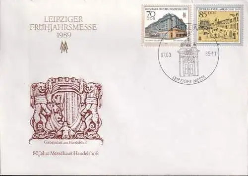 DDR 1989 Mi-Nr. 3235/36 FDC