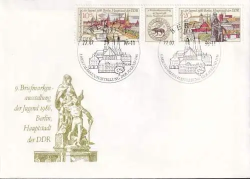 DDR 1986 Mi-Nr. 3030/31 FDC