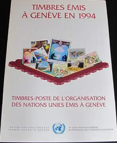 UNO GENF 1994 Jahressammelmappe - Souvenir Folder o used