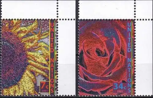 UNO NEW YORK 2001 Mi-Nr. 870/71 ** MNH