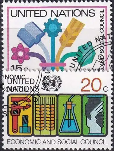 UNO NEW YORK 1980 Mi-Nr. 364/65 o used - aus Abo