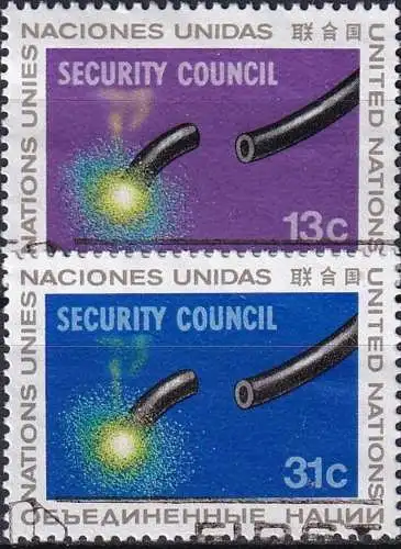 UNO NEW YORK 1977 Mi-Nr. 307/08 o used - aus Abo